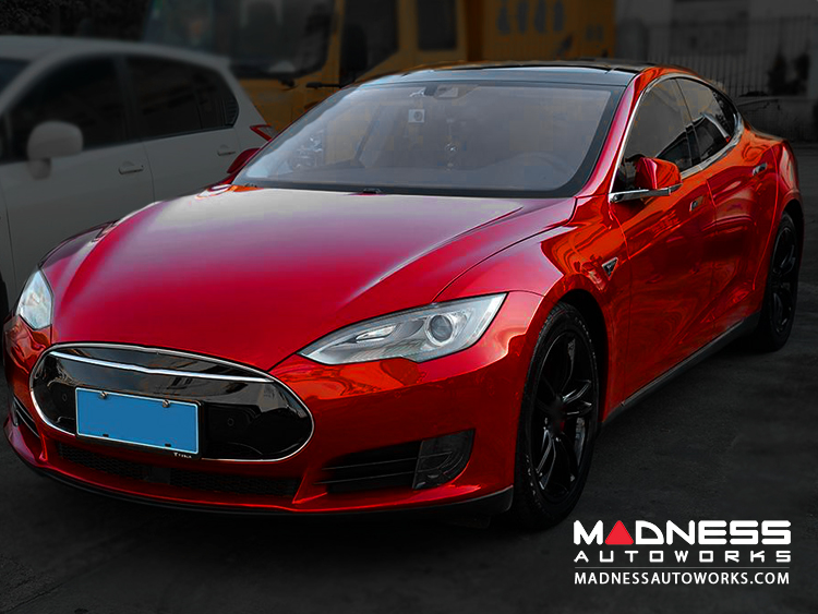 Tesla Model S Front Spoiler - Carbon Fiber 
